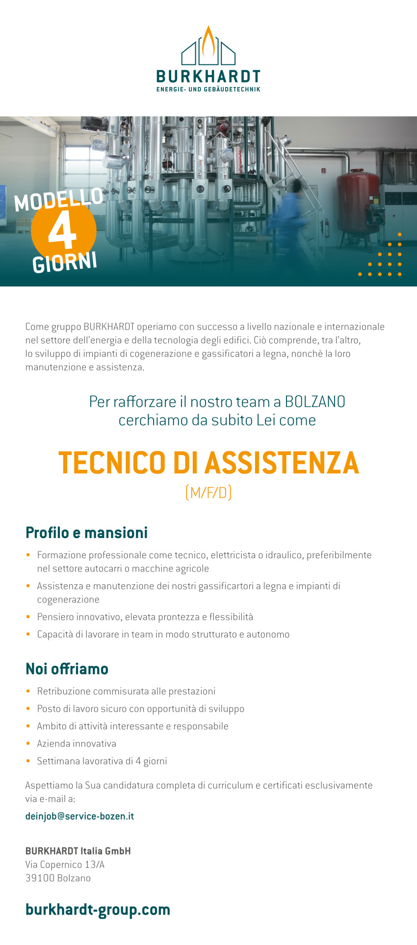 Tecnico di assistenza (m/f/d)