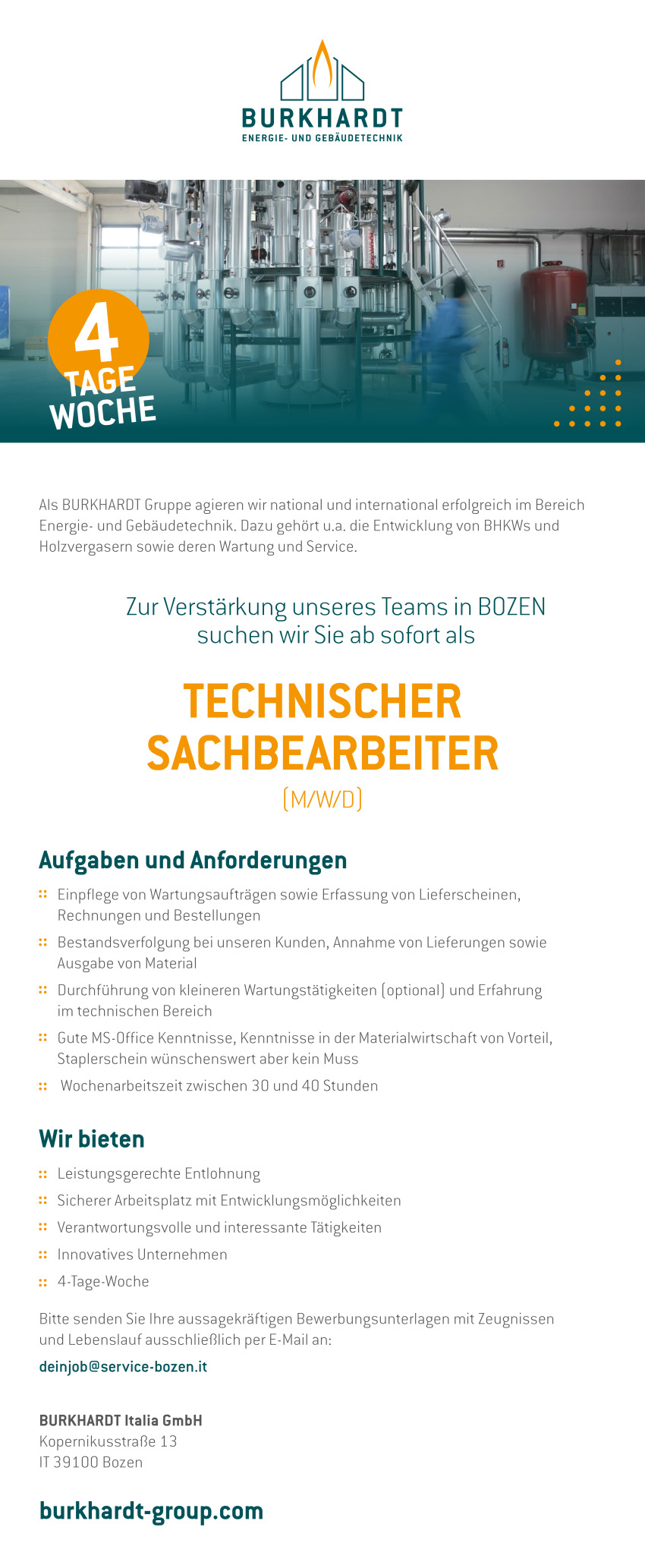 Technischer Sachbearbeiter (m/w/d)