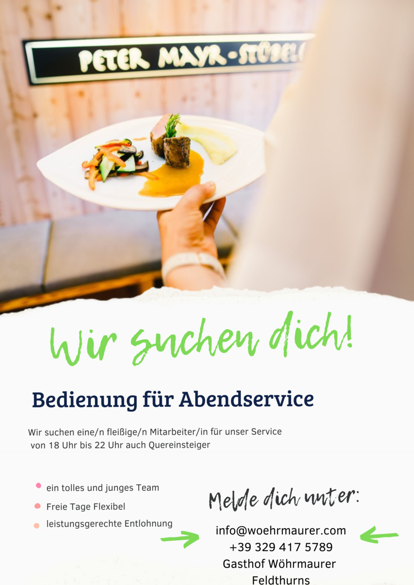 Mitarbeiter/in im Service (m/w/d)