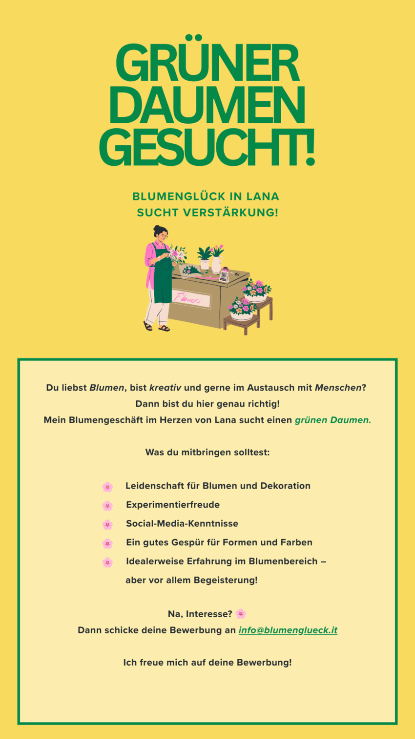 Florist/in (m/w/d) gesucht