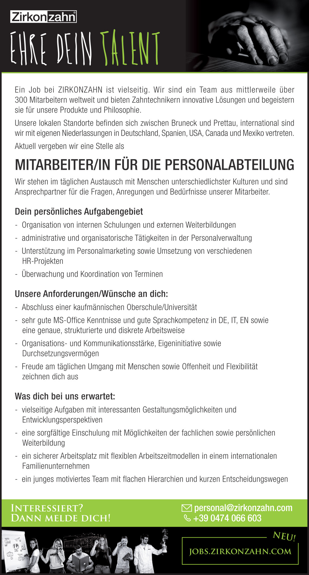 Mitarbeiter/in für die Personalabteilung