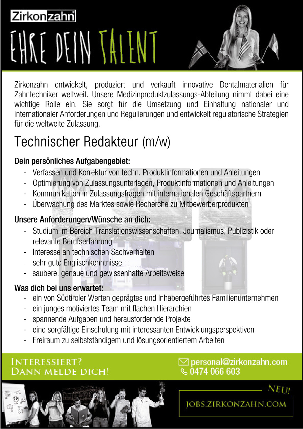 Technischer Redakteur für die Medizinproduktzulassung (m/w)