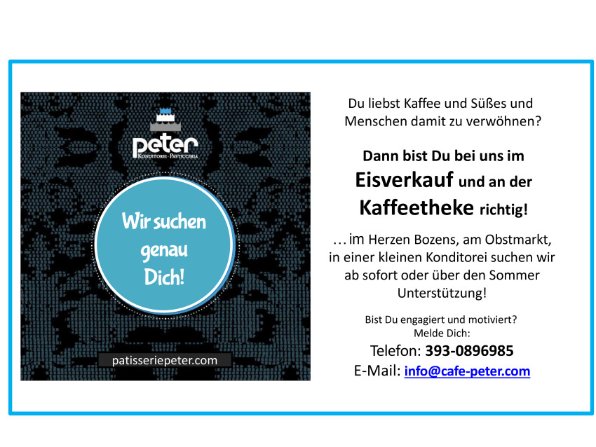 Praktikum im Eisverkauf / an der Theke
