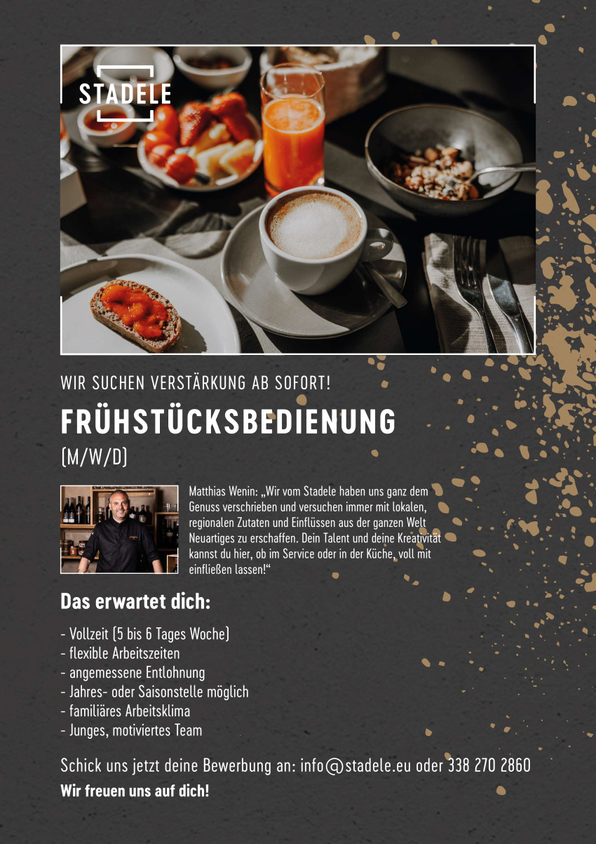 Frühstücksbedienung (m/w/d)