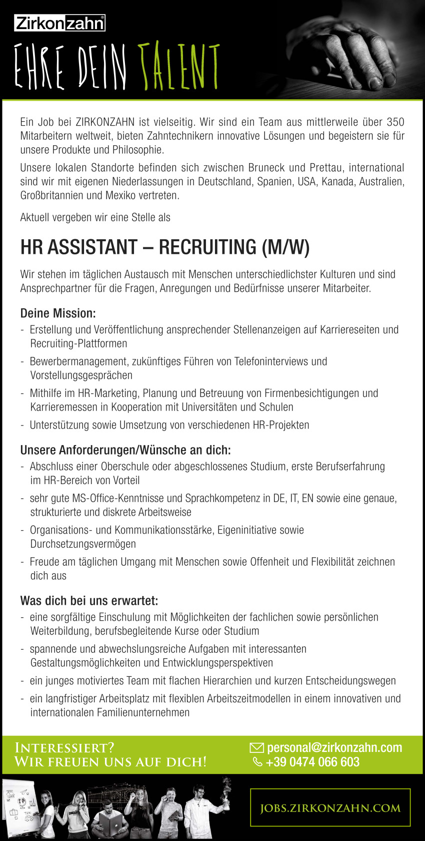 HR Assistant - Recruiting (m/w)