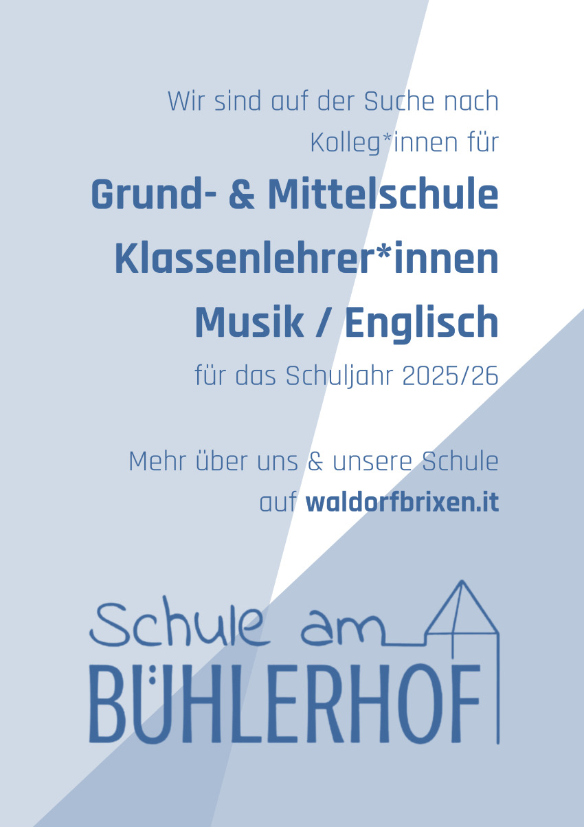 Lehrer*in an der Waldorfschule Brixen