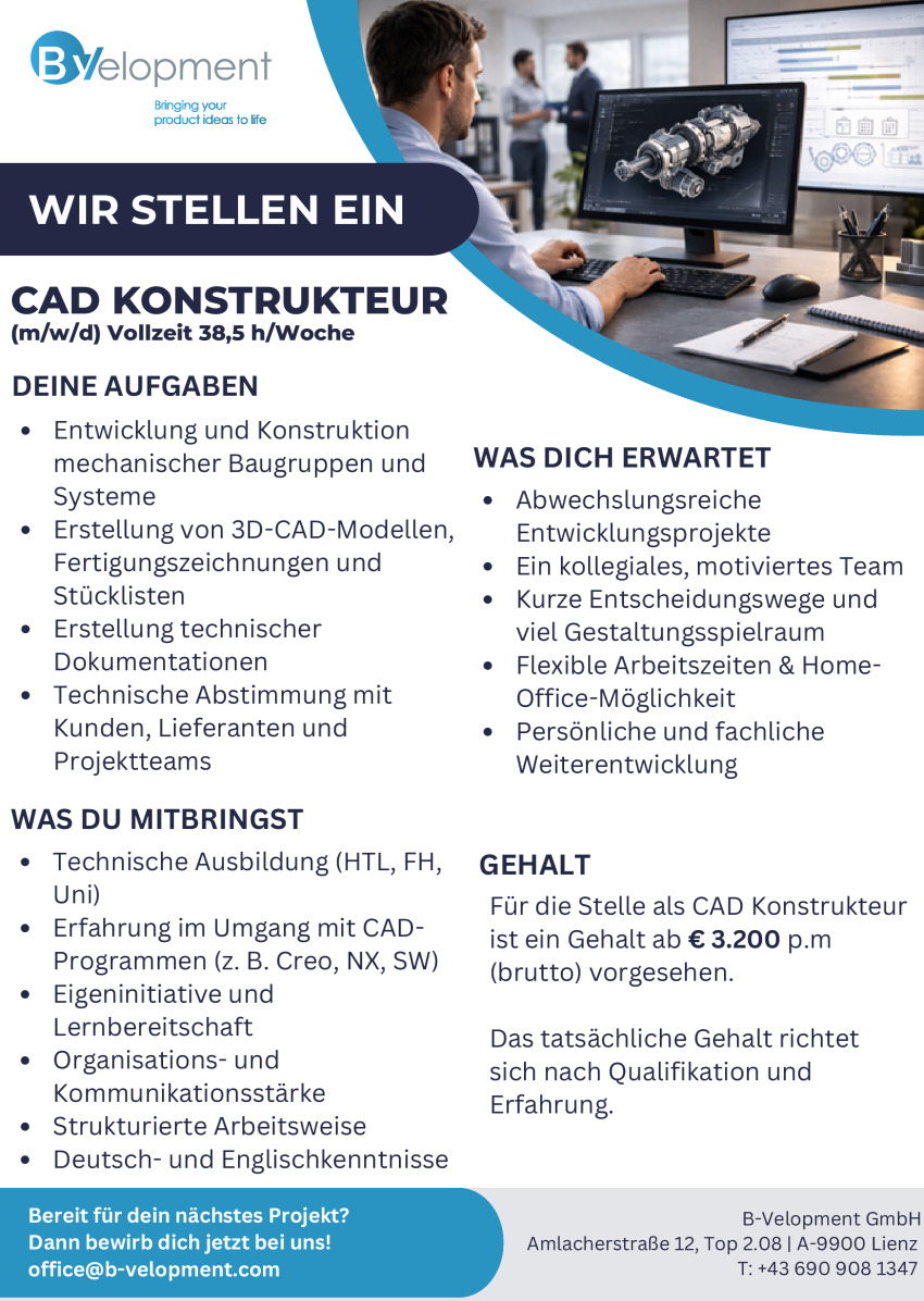 CAD Konstrukteur (m/w/d)