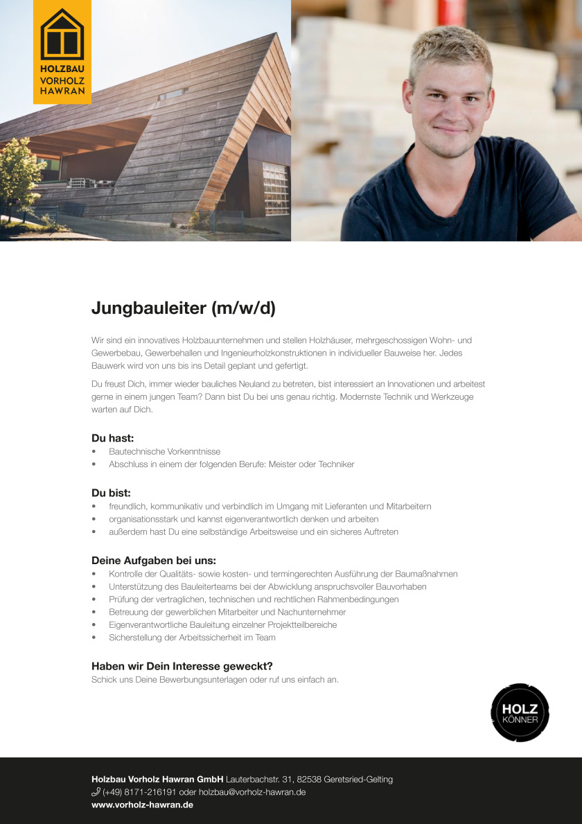 Jungbauleiter (m/w/d)