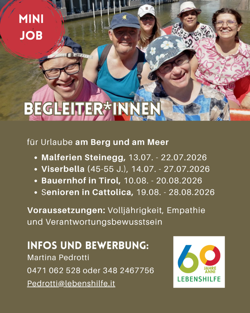 Begleiter:innen für Urlaube am Meer