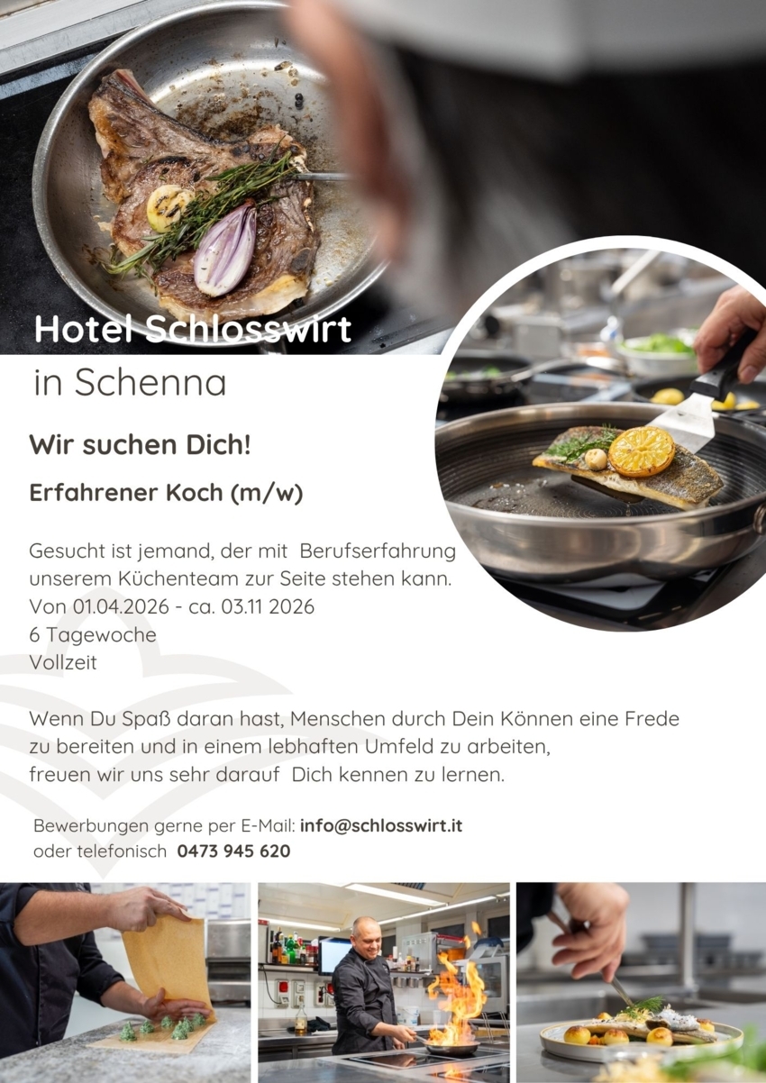 Koch mit Berufserfahrung