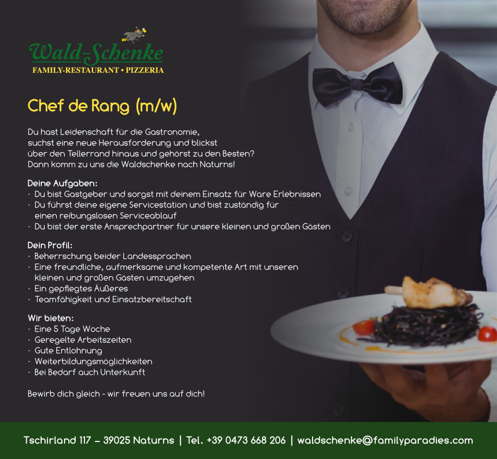 Chef de Rang (m/w)