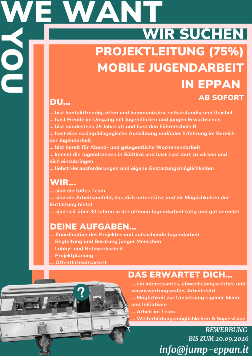 Projektleitung für die Mobile Jugendarbeit (m/w/d) - 