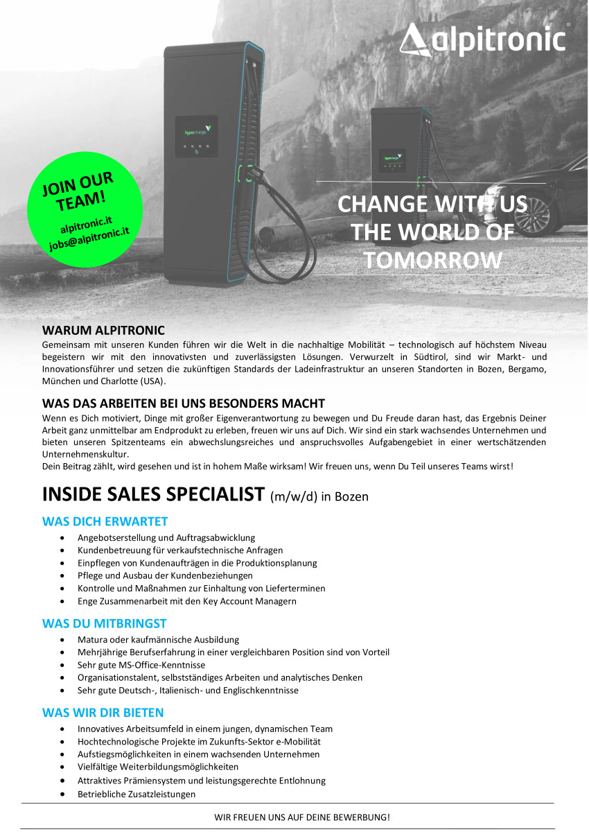 Inside Sales Specialist (m/w/d)