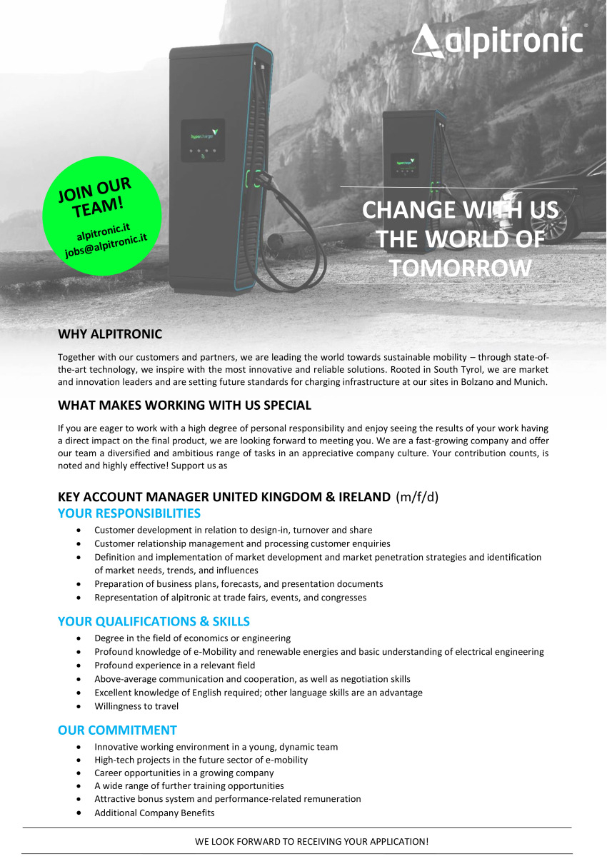 Key Account Manager United Kingdom and Ireland (m/f/d)