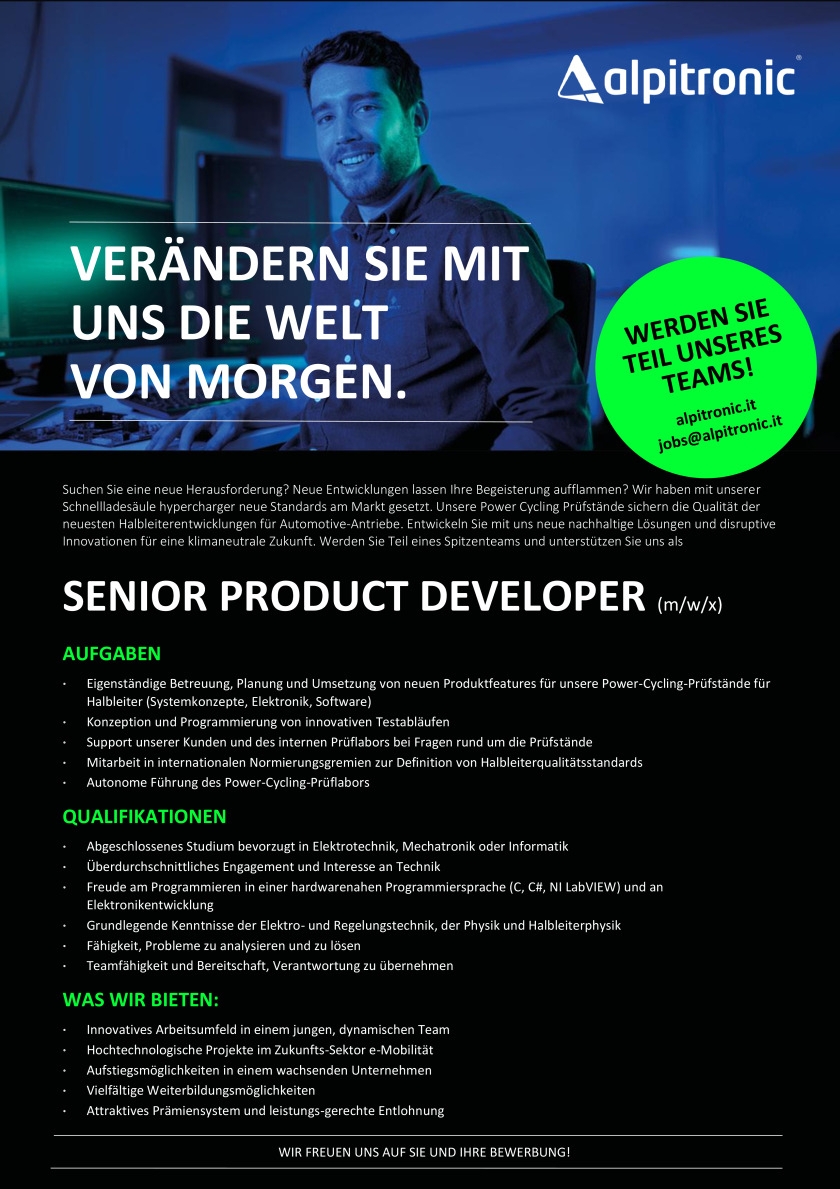 Senior Product Developer (m/w/x)