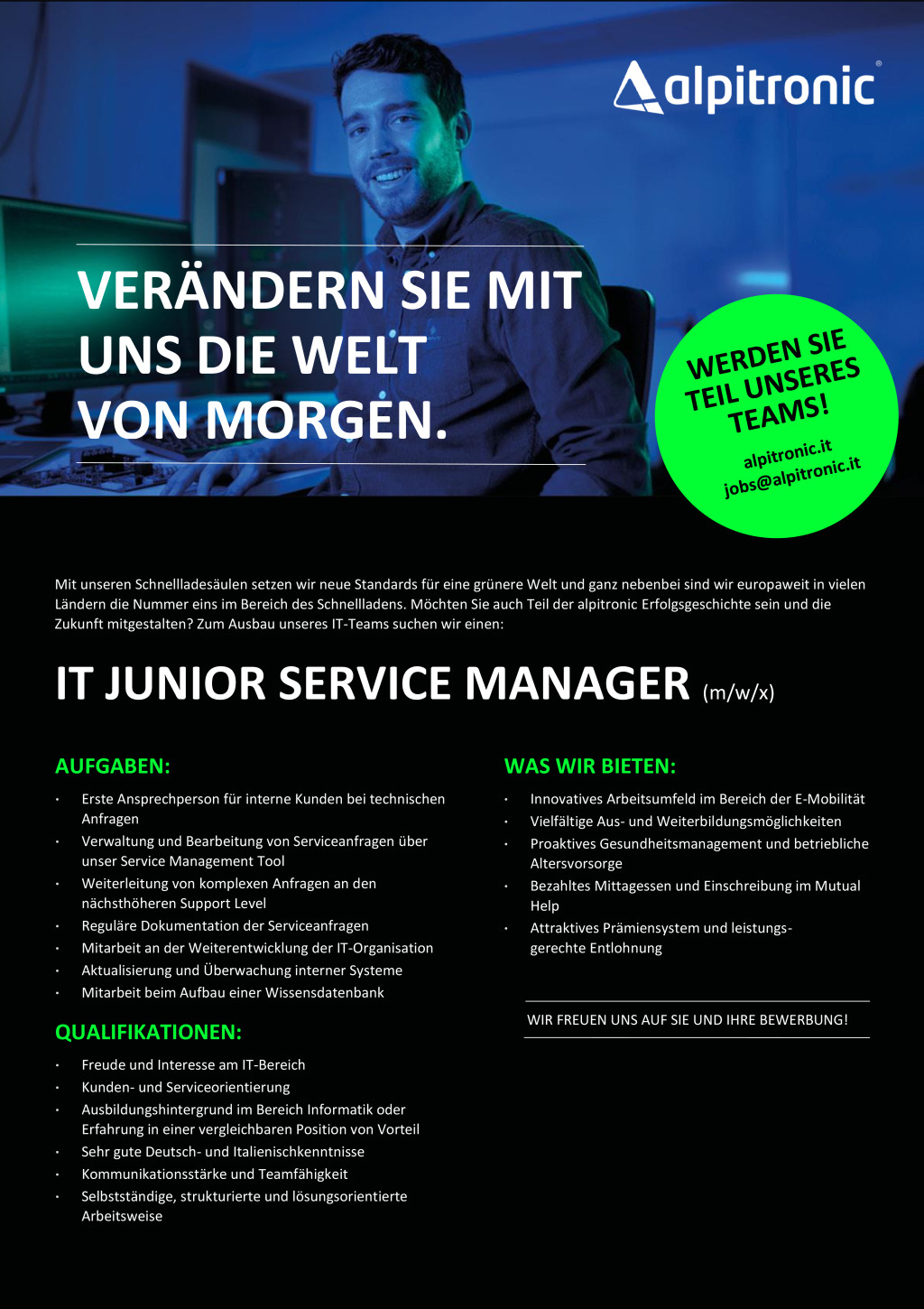 IT Junior Service Manager (m/w/x)