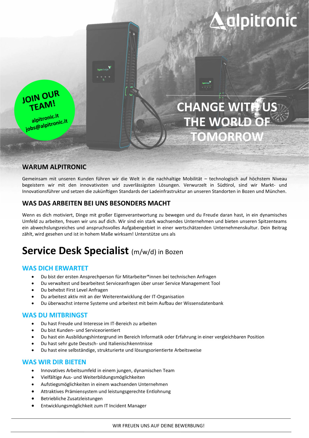 Service Desk Specialist (m/w/d)