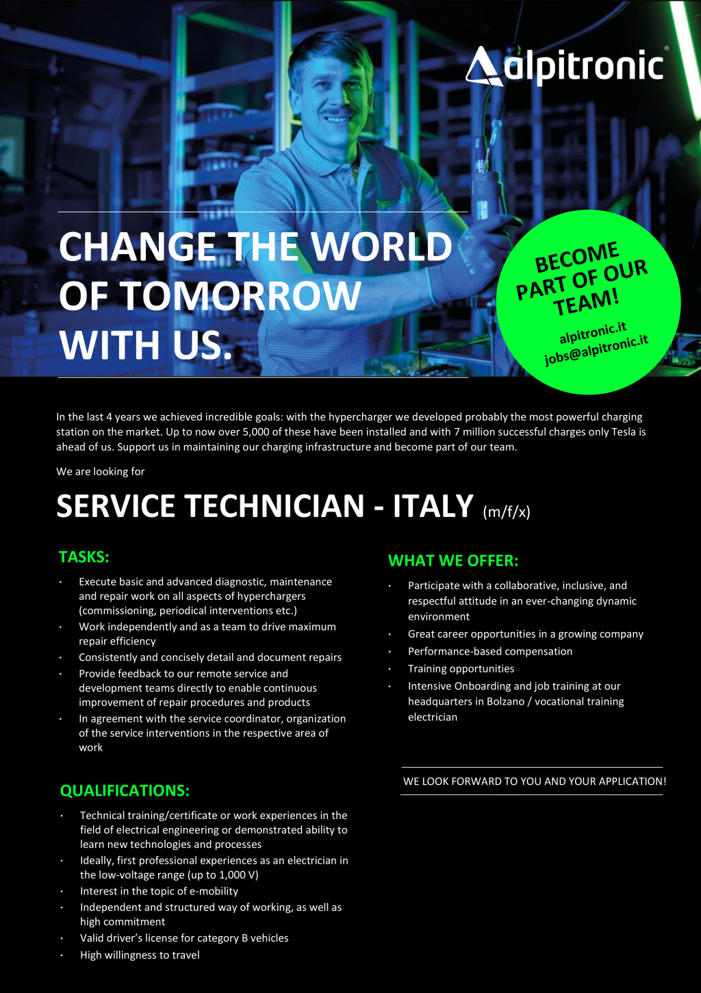 Service Technician - Italy (m/f/x)