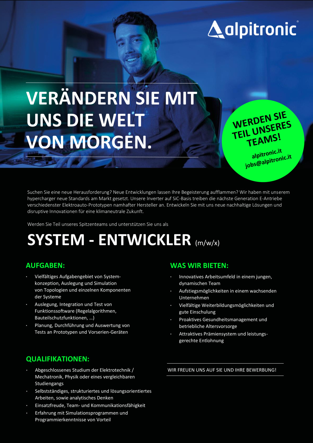 System Entwickler (m/w/x)