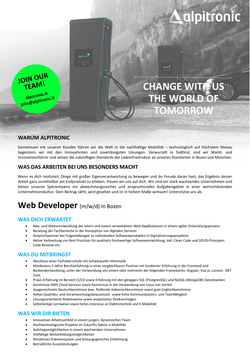 Web Developer (m/w/d)