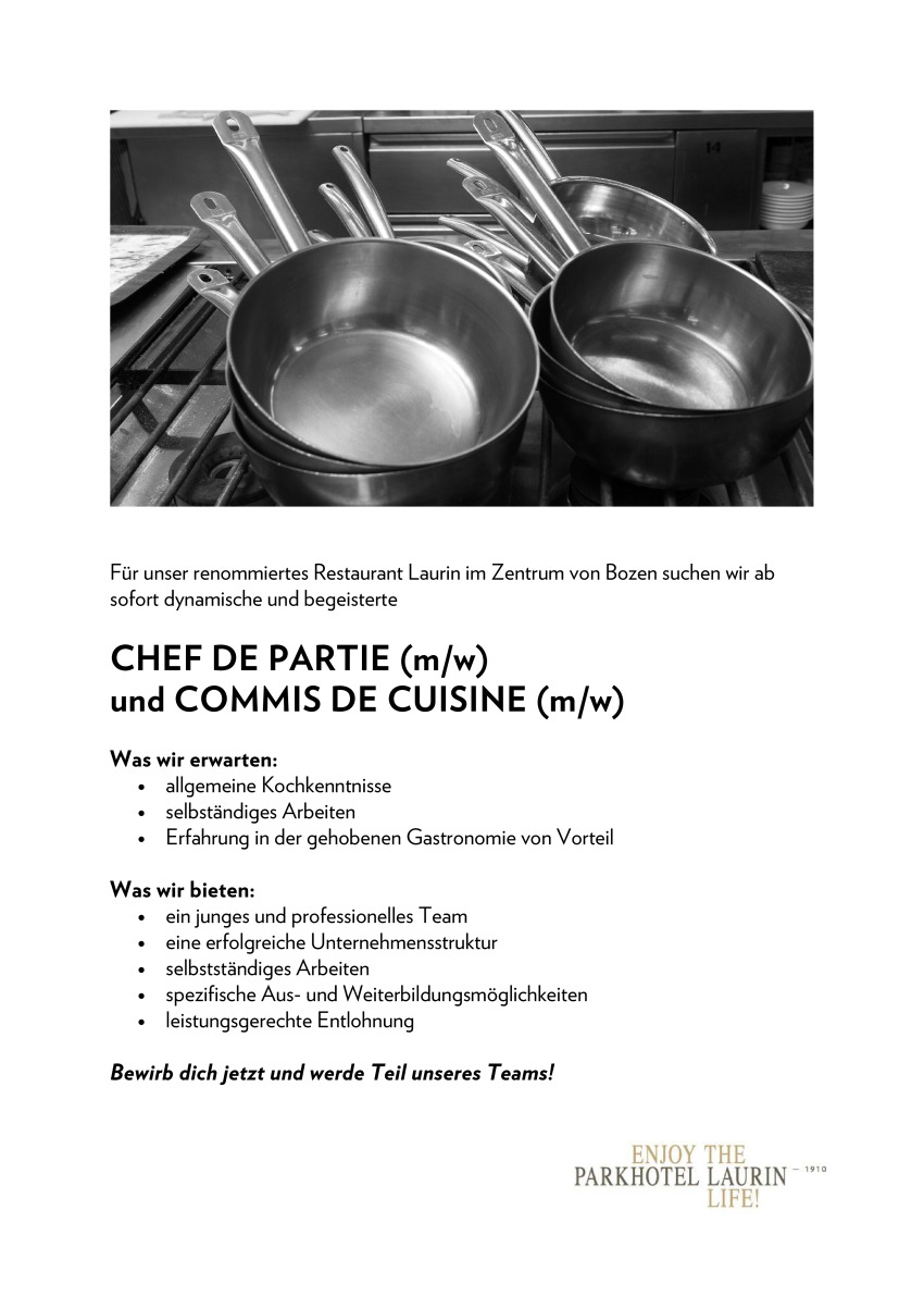 Chef de Partie / Commis de Cuisine (m/w)