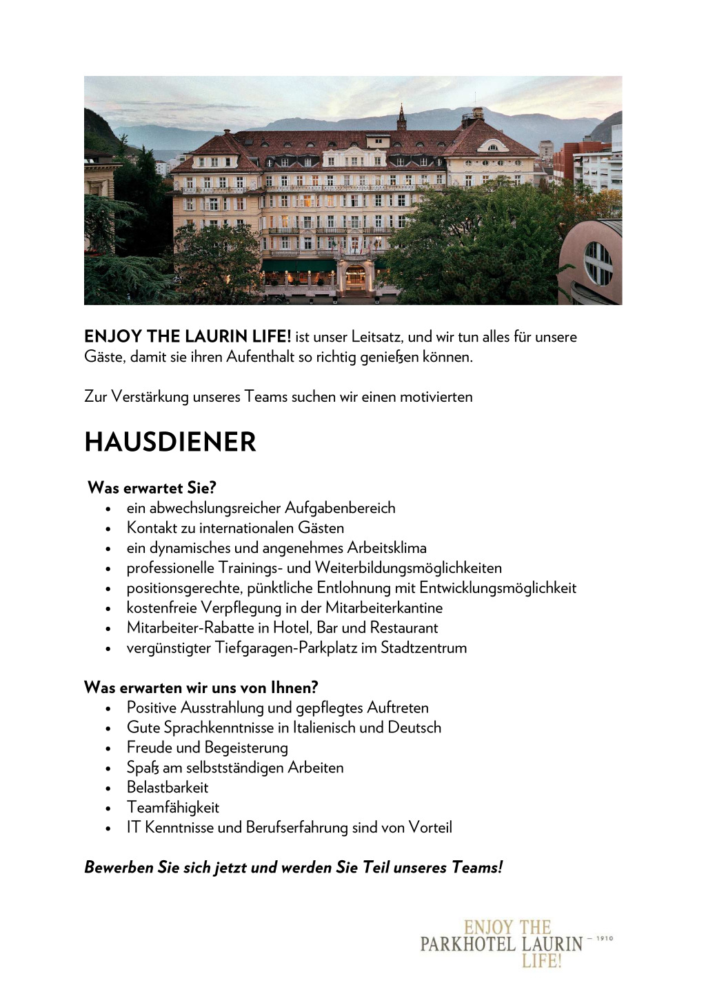 Hausdiener (m/w/d)