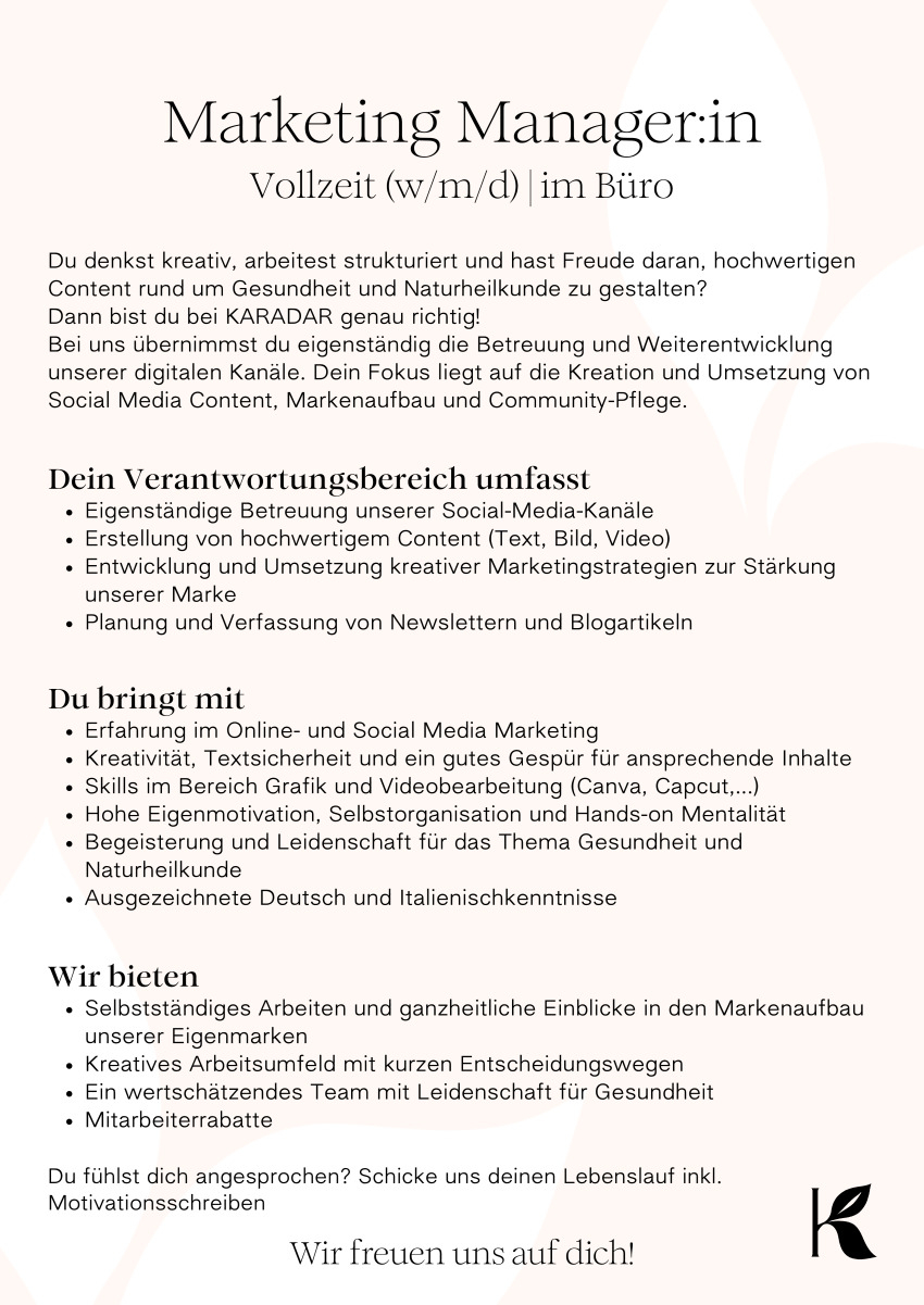 Marketing Manager:in