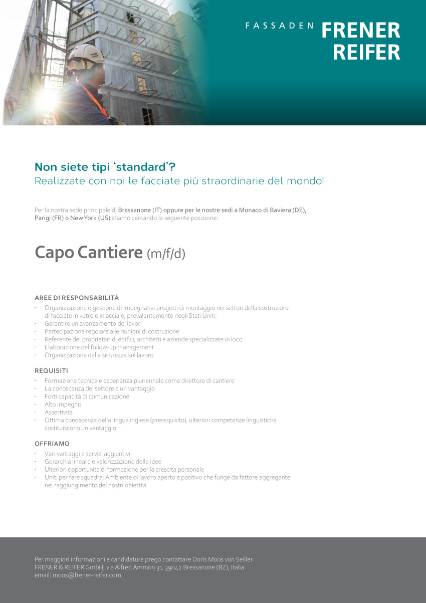 Capo Cantiere (m/f/d)