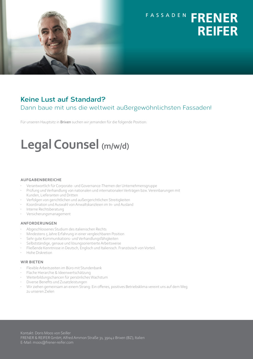  Legal Counsel (m/w/d)