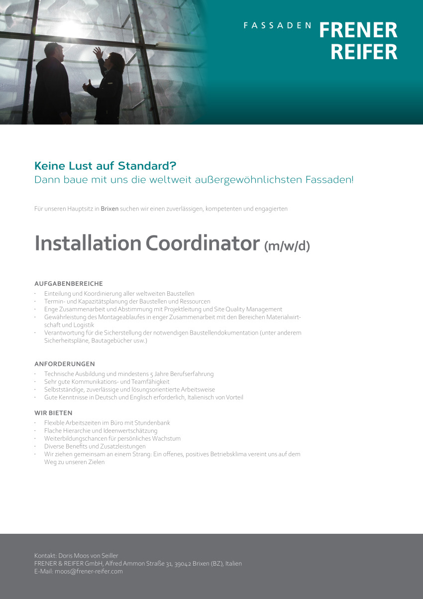 Installation Coordinator (m/w/d)