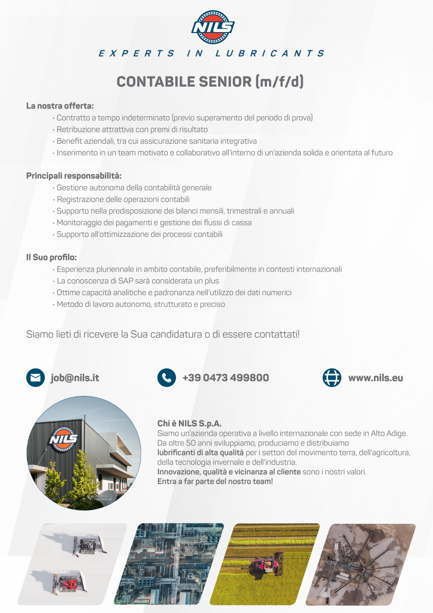 Contabile Senior (m/f/d)