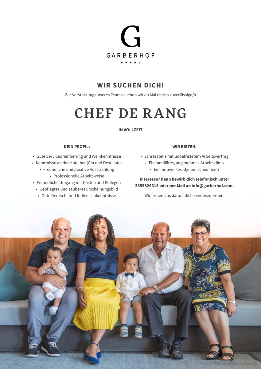 Chef de Rang (m/w)