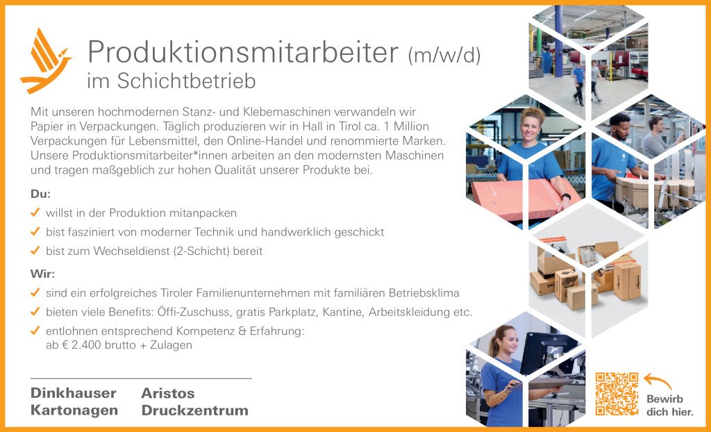 Produktionsmitarbeiter im Schichtbetrieb (m/w/d)