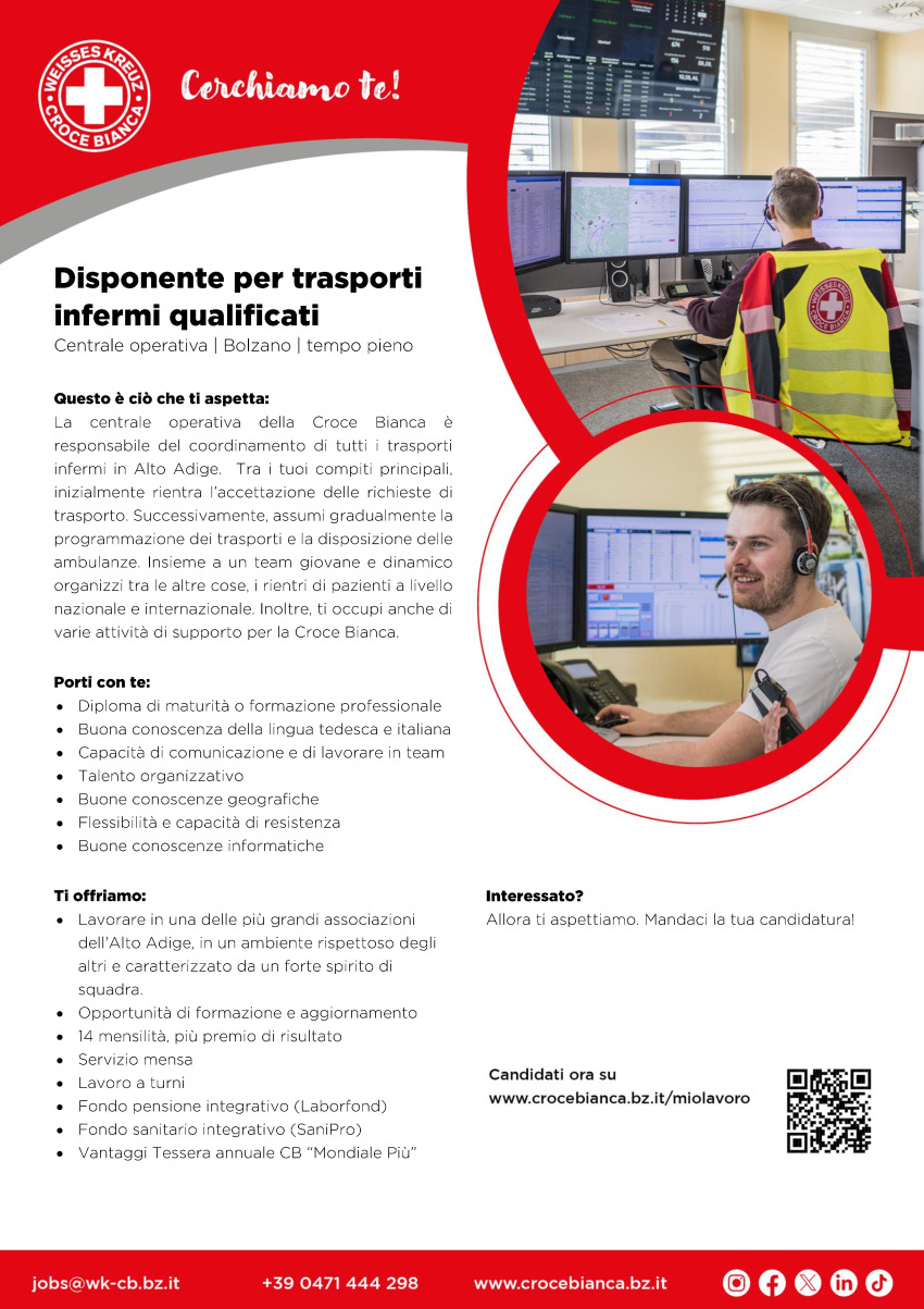 Disponente per trasporti infermi qualificati (m/f/d)