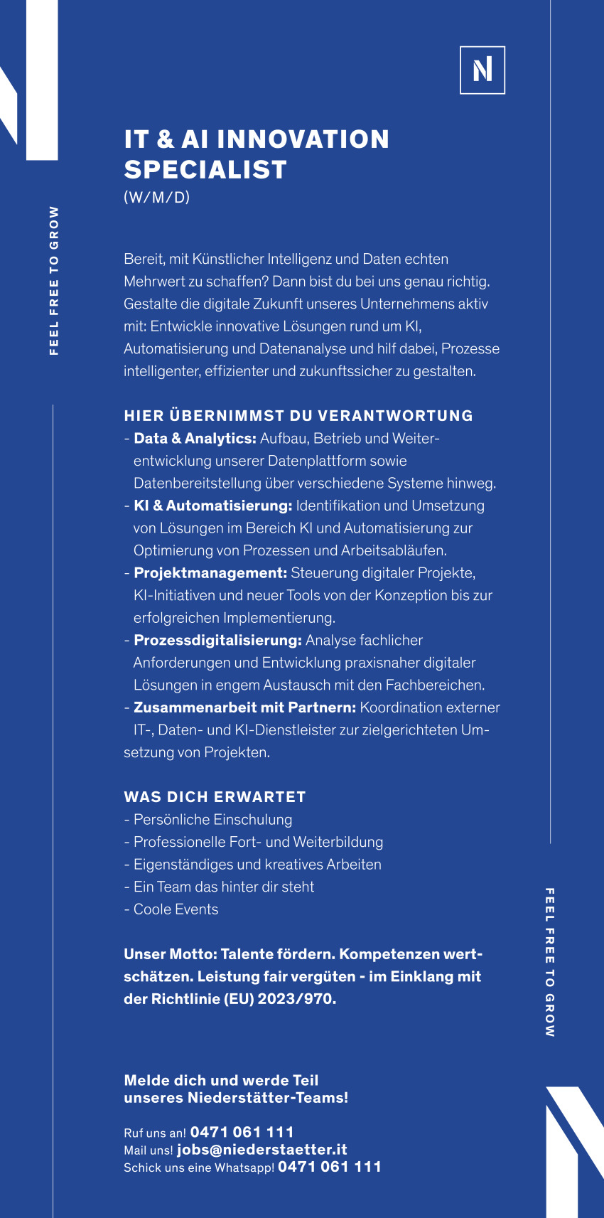 IT & AI Innovation Specialist (m/w/d)