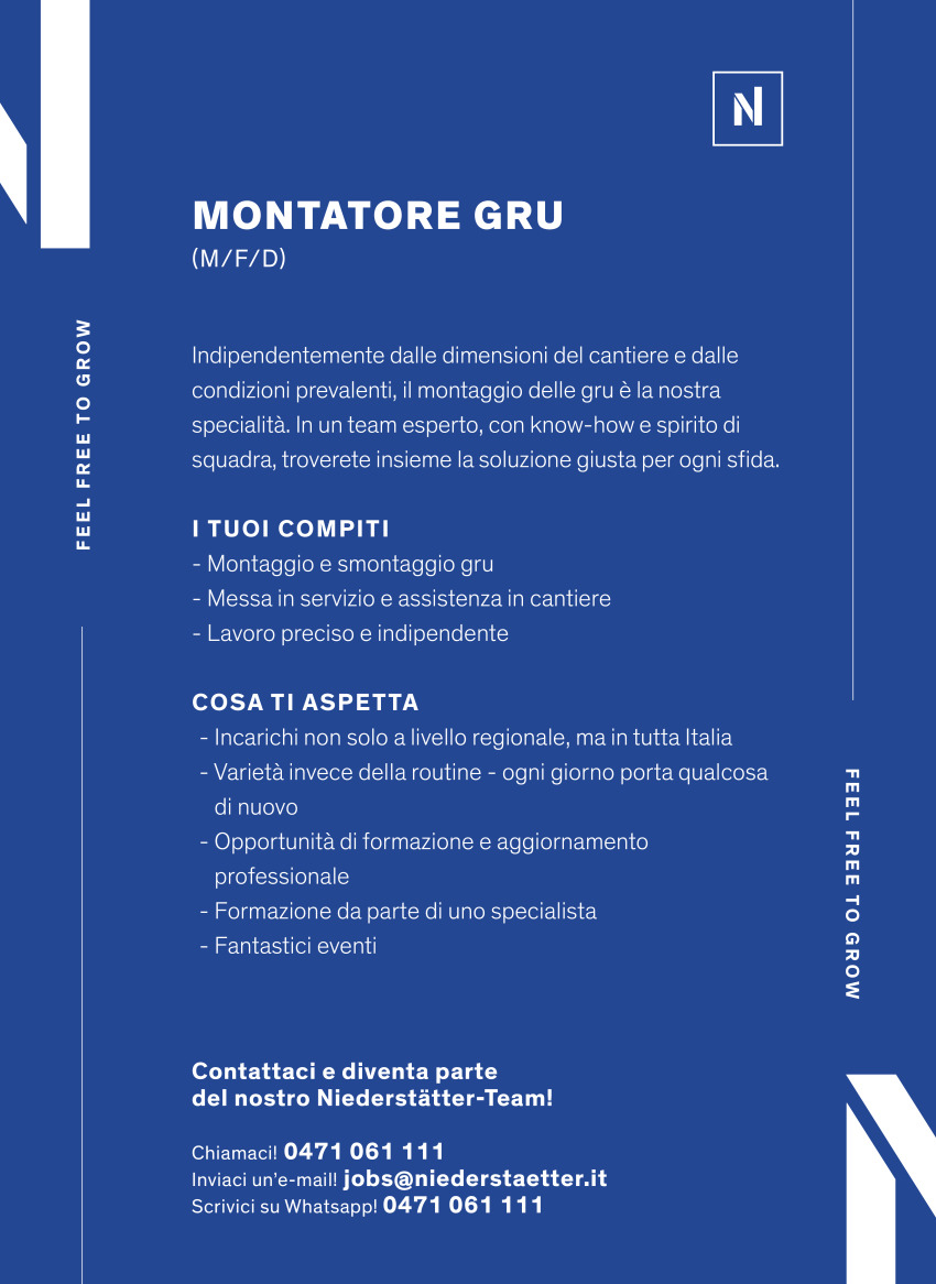 Montatore Gru (w/f/d)