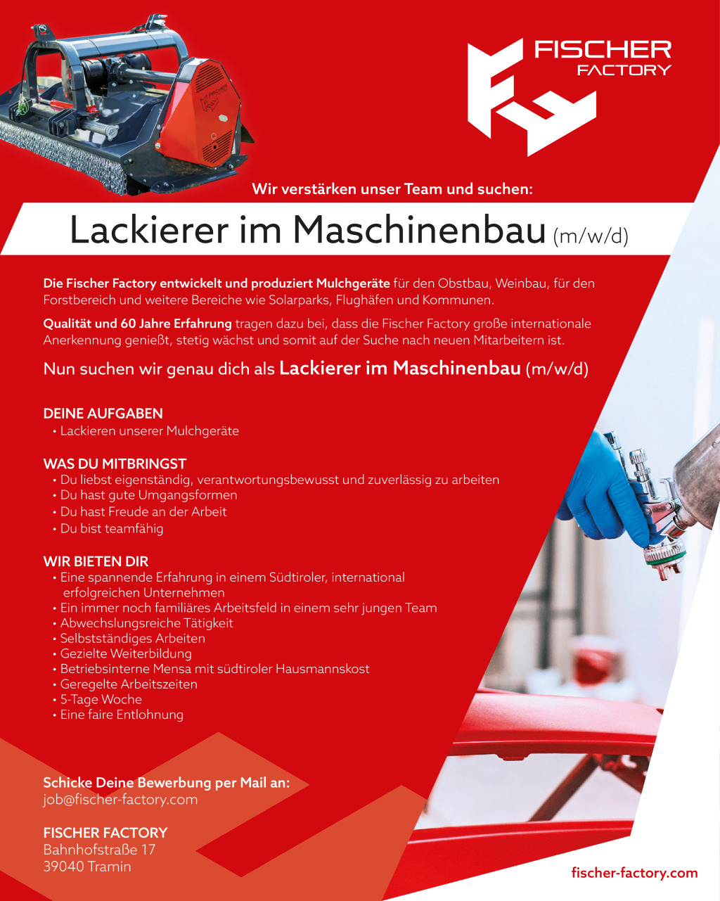 Lackierer (m/w/d) im Maschinenbau
