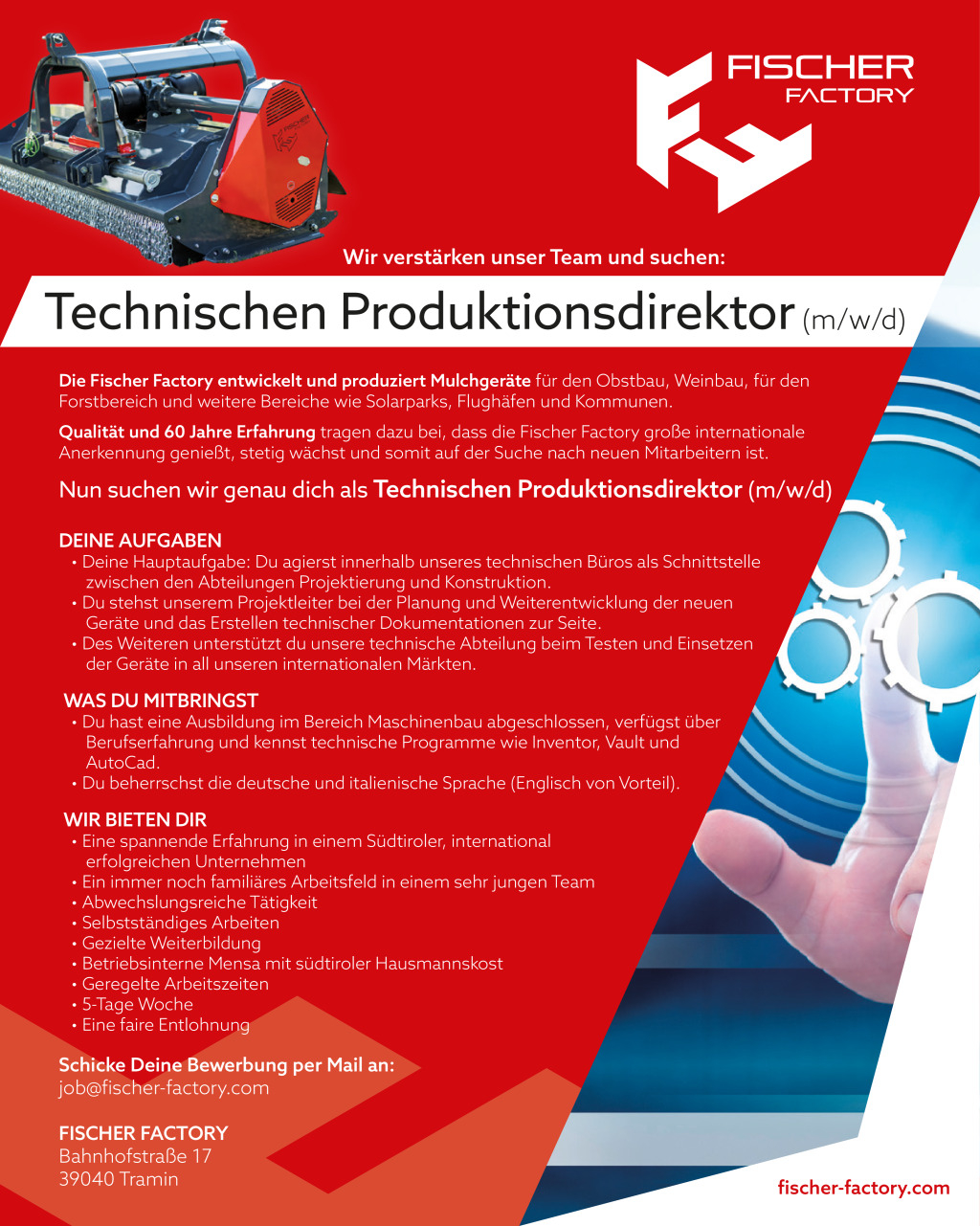 Technischen Produktionsdirektor (w/m/d)