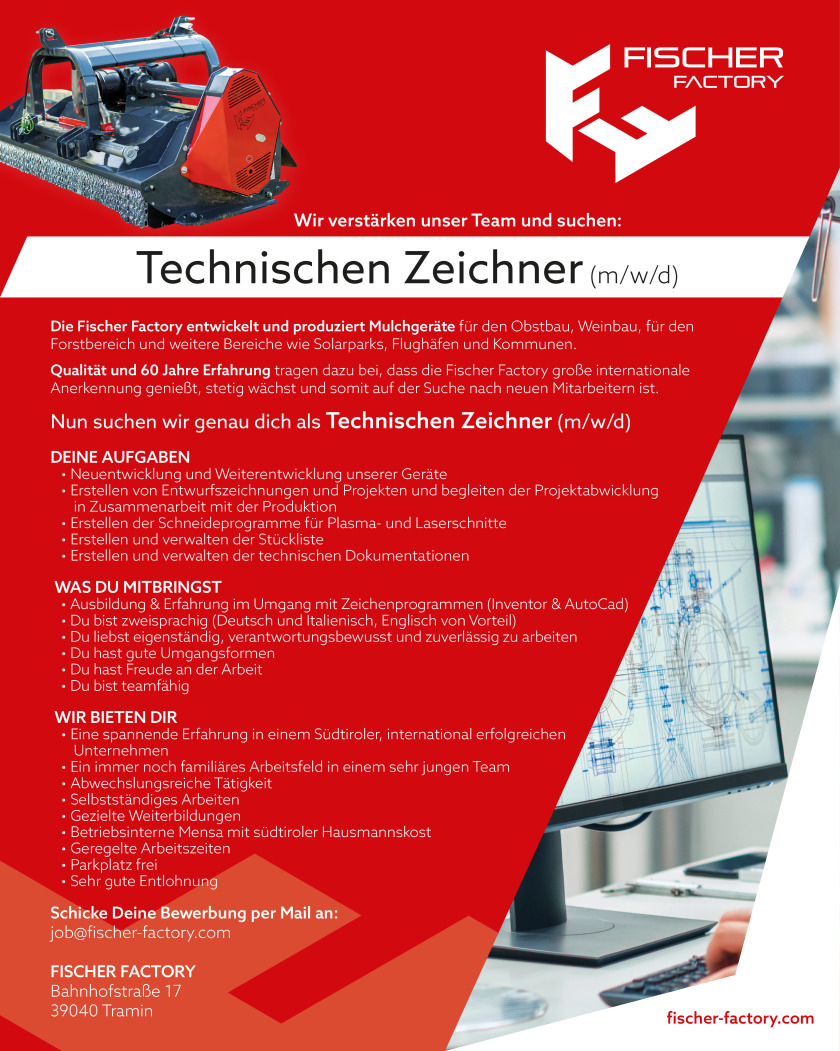 Technischer Zeichner (w/m/d)