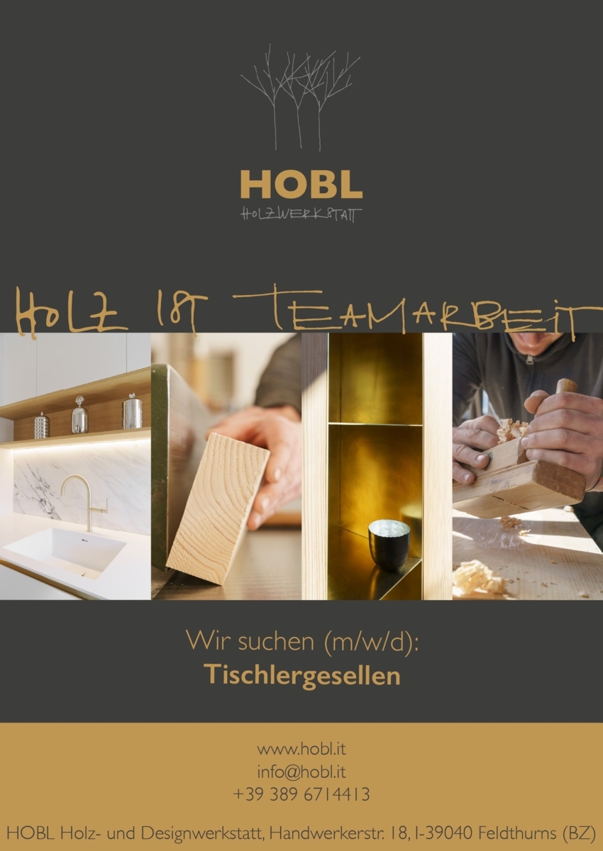 Tischlergeselle (M/W/D)