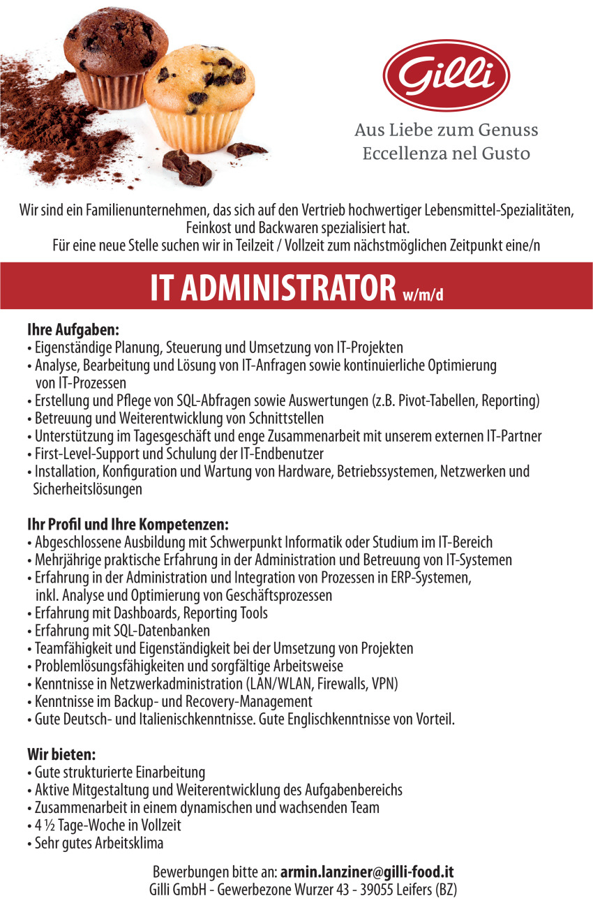 IT Administrator w/m/d