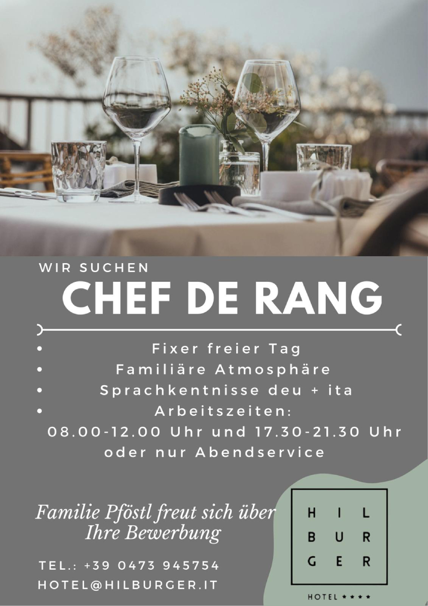Chef de Rang (m/w/d)