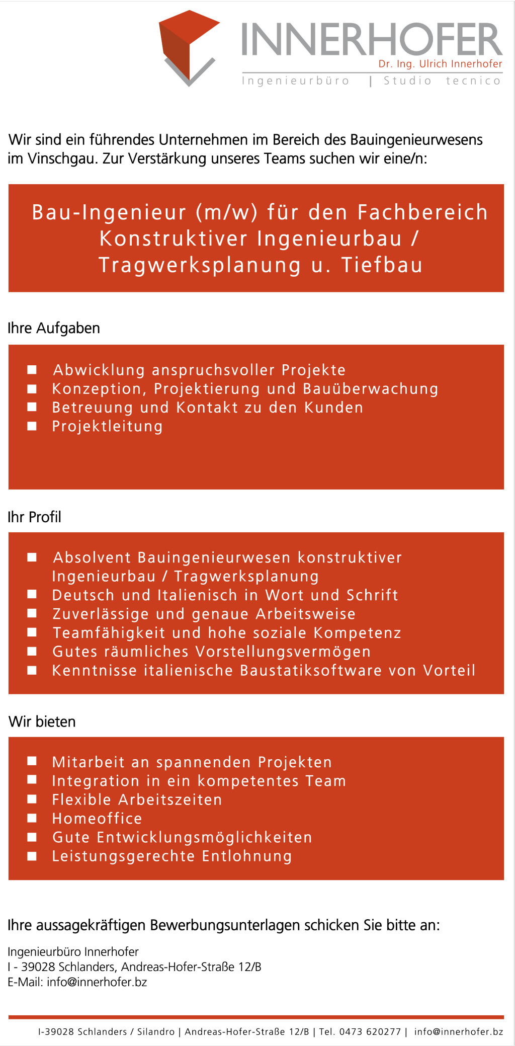 Bau-Ingenieur (m/w)
