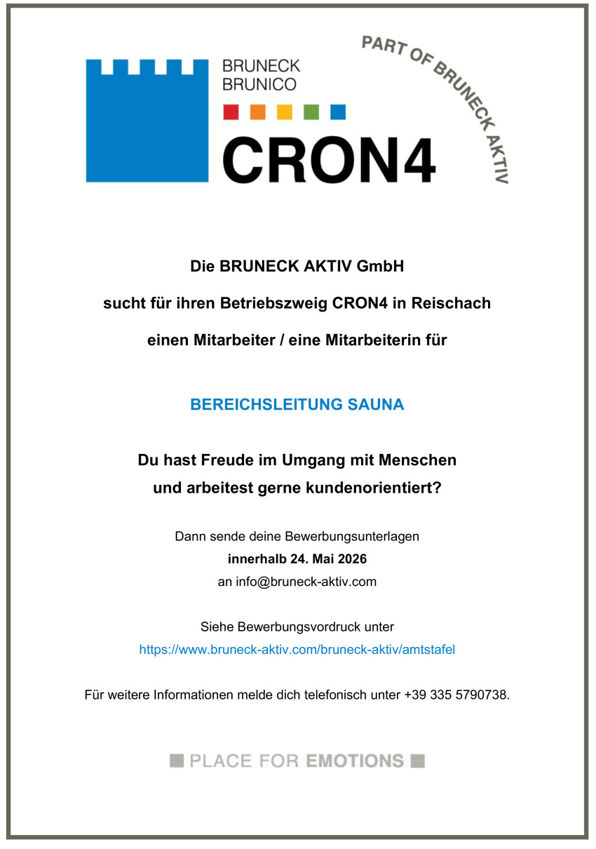 Mitarbeiter (m/w/d) Bereichsleitung Sauna