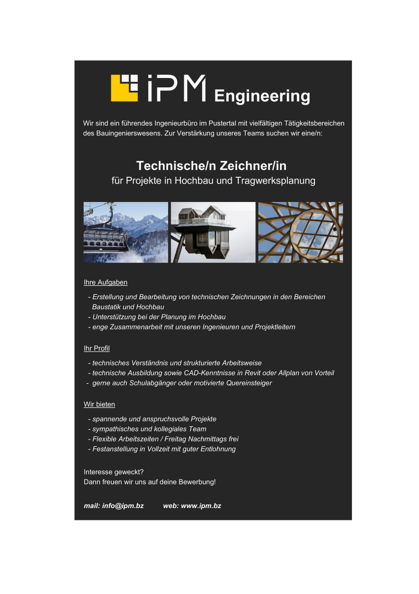Technische/n Zeichner/in