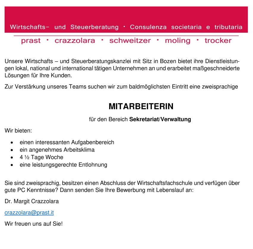 Sekretariat / Verwaltung (m/w/d)