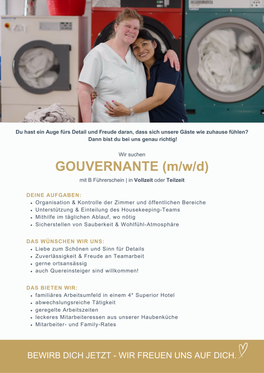 Gouvernante (m/w/d)