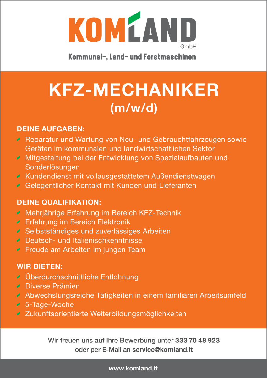 KFZ-Mechaniker/in