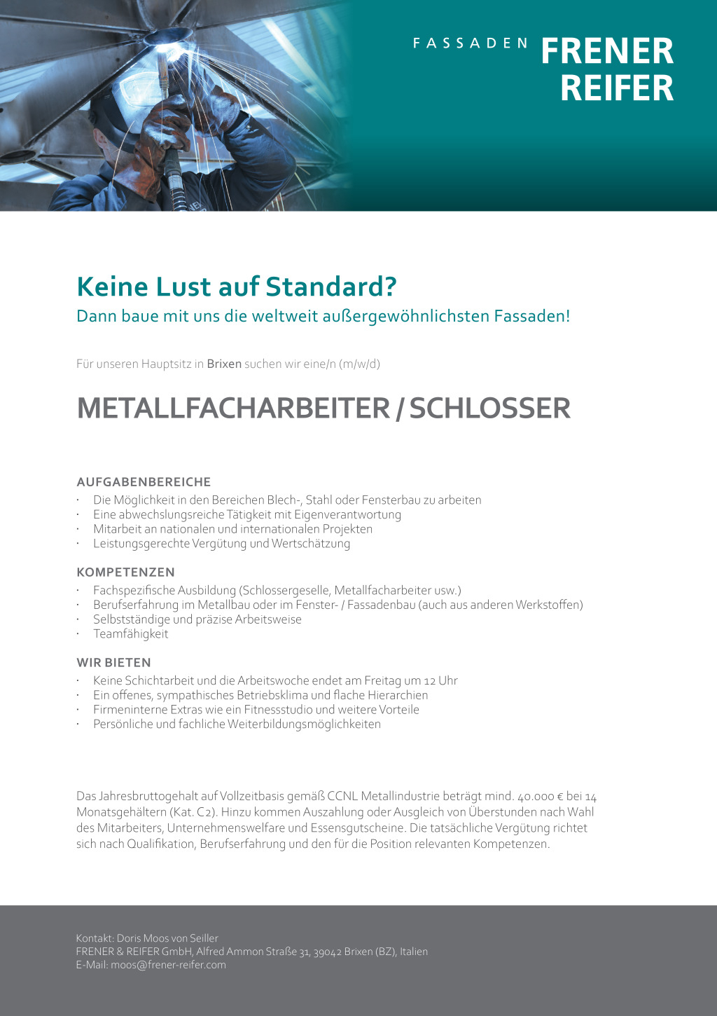 Metallfacharbeiter (m/w/d)