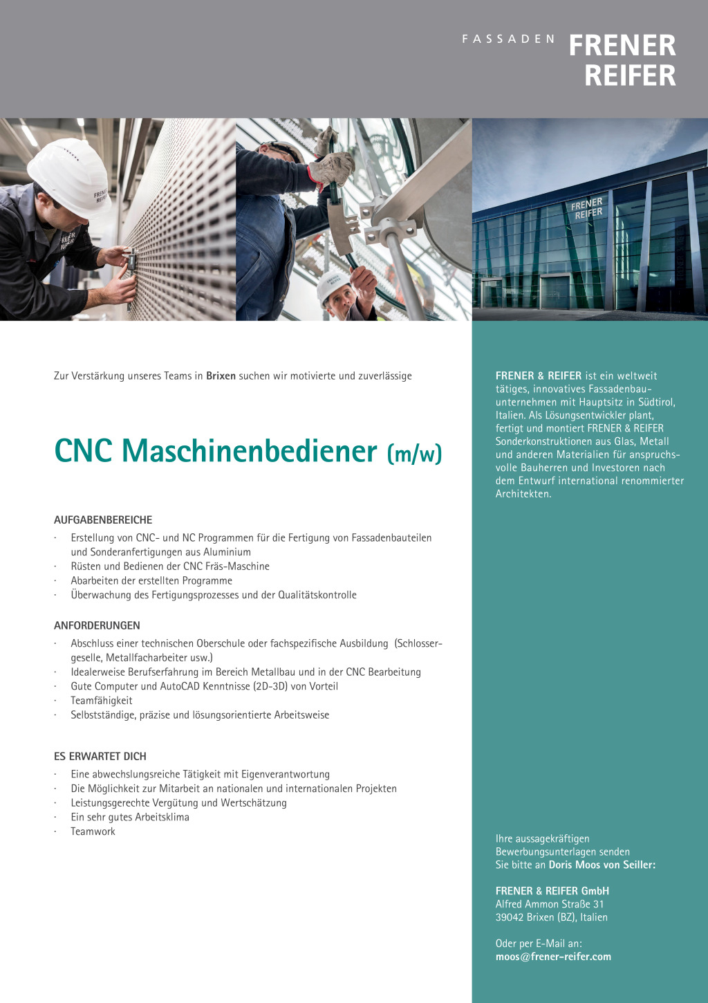 CNC Maschinenbediener (m/w)